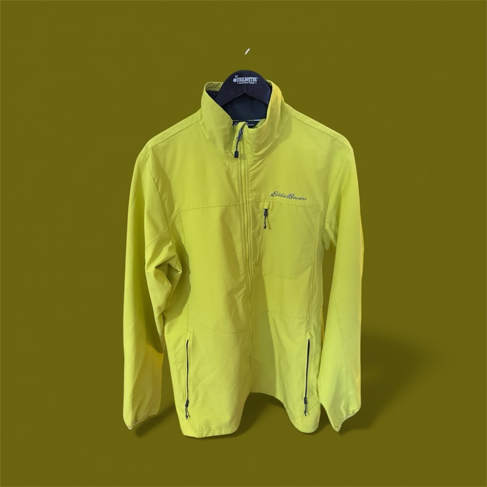 Eddie Bauer Men's Vibrant Yellow softshell Windbreaker